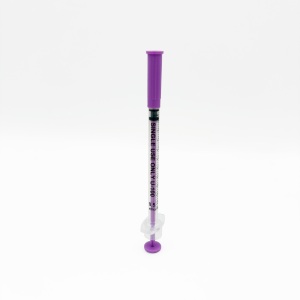 Acufine 0.5ml Fixed Needle Syringe Purple
