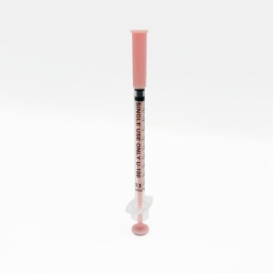 Acufine 0.5ml Fixed Needle Syringe Pink