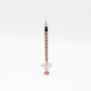Acufine 0.5ml Fixed Needle Syringe Pink