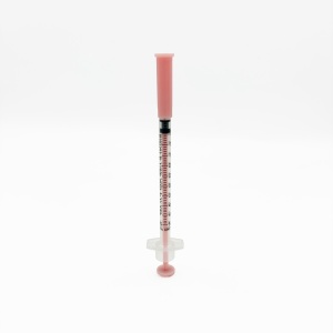 Acufine 0.5ml Fixed Needle Syringe Pink