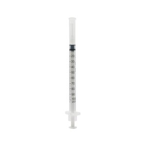Acufine 27g x 1/2" ( 0.4mm x 12mm ) Fixed Needle Syringe White