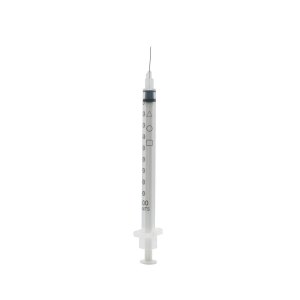 Acufine 27g x 1/2" ( 0.4mm x 12mm ) Fixed Needle Syringe White