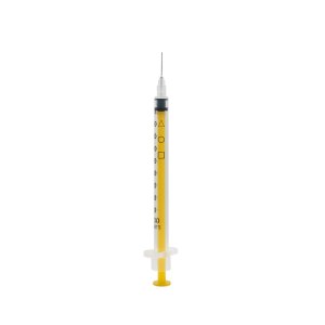 Acufine 29g x 1/2" ( 0.33mm x 12mm ) Fixed Needle Syringe Yellow