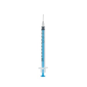 Acufine 29g x 1/2" ( 0.33mm x 12mm ) Fixed Needle Syringe Blue