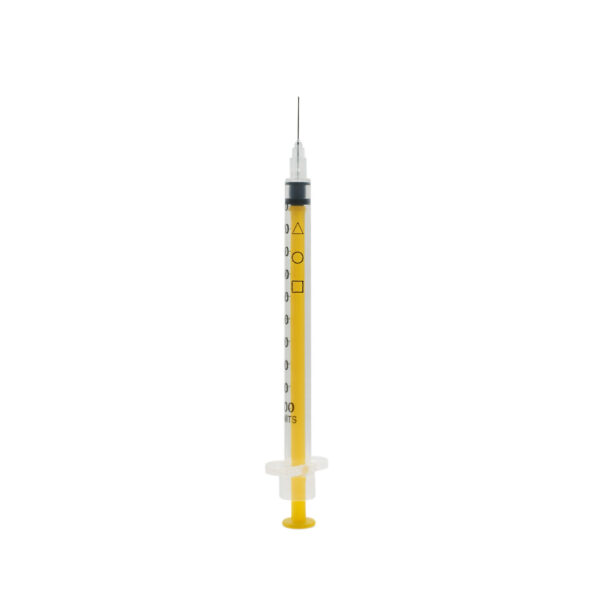 Orion Acufine Fixed Needle and Syringe Yellow