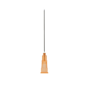 Acucan 25G X 1 1/2" (0.5mm x 38mm) Orange Ultra Low Dead Space Hypodermic Needle
